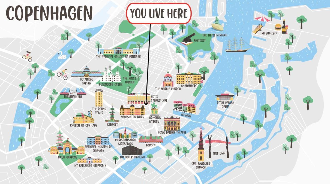 Super Central 2Br Apartment In Old Town København Eksteriør bilde
